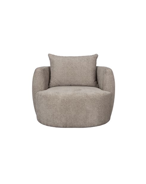 Sillón Rocca marrón claro - 92 x 107 x 83 cm