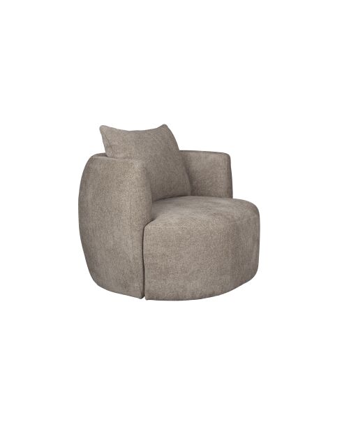 Sillón Rocca marrón claro - 92 x 107 x 83 cm