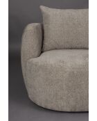 Sillón Rocca marrón claro - 92 x 107 x 83 cm