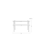Meuble de rangement River L bleu - 100 x 35 x 62 cm