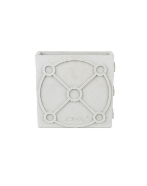 Vase Graphic plat gris - 6 x 20 x 20 cm