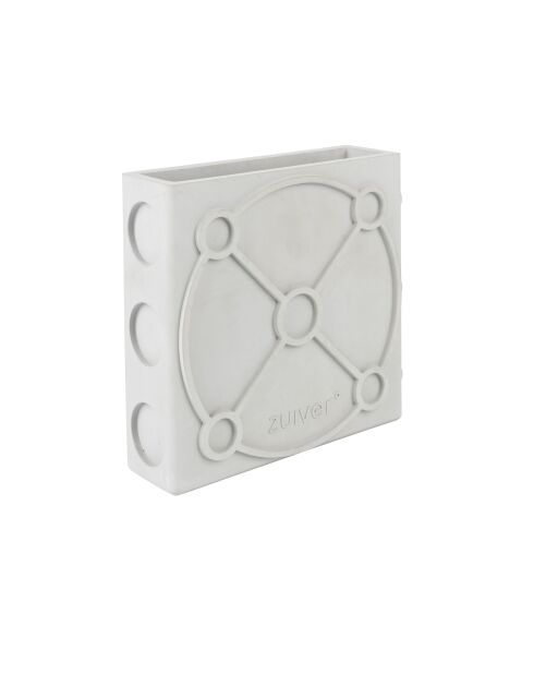 Vase Graphic plat gris - 6 x 20 x 20 cm