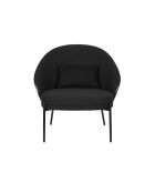 Sillón Rodin con hebilla negra - 72 x 77,5 x 82 cm