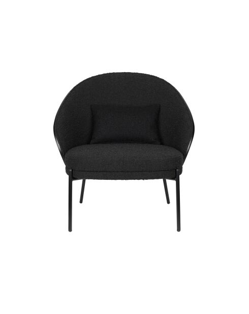 Sillón Rodin con hebilla negra - 72 x 77,5 x 82 cm