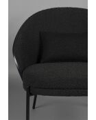 Sillón Rodin con hebilla negra - 72 x 77,5 x 82 cm
