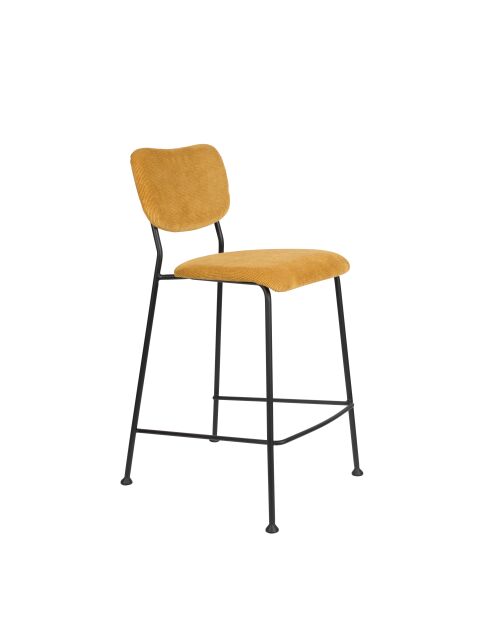 Taburete de bar Benson ocre - 53,5 x 46 x 92 cm
