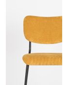 Taburete de bar Benson ocre - 53,5 x 46 x 92 cm