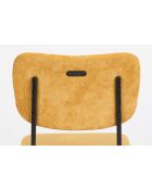 Taburete de bar Benson ocre - 53,5 x 46 x 92 cm