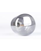 Bombilla gris alta brumosa, 8,5 x 8,5 x 17 cm