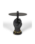 Mesa auxiliar negra Fother Mucker - 40 x 40 x 50 cm