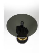 Mesa auxiliar negra Fother Mucker - 40 x 40 x 50 cm