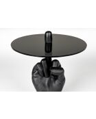 Mesa auxiliar negra Fother Mucker - 40 x 40 x 50 cm
