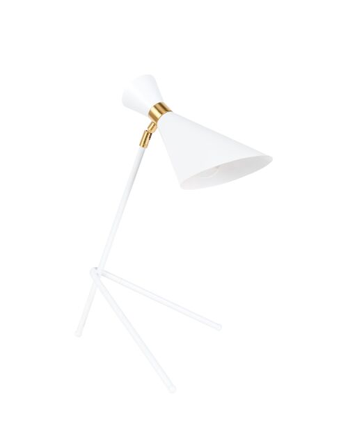 Lámpara de escritorio blanca Shady - 40 x 31 x 52 cm