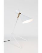 Lámpara de escritorio blanca Shady - 40 x 31 x 52 cm