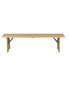 Panca da esterno naturale Avenue - 170 x 32 x 47 cm