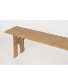 Panca da esterno naturale Avenue - 170 x 32 x 47 cm