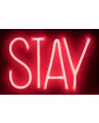 Badass rote LED-Neon-Wandleuchte - 2,5 x 80 x 80 cm