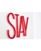 Badass rote LED-Neon-Wandleuchte - 2,5 x 80 x 80 cm