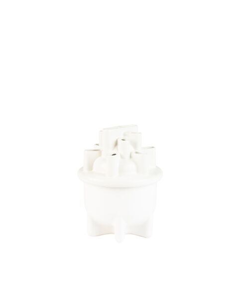 Vase Bassin blanc - 21 x 21 x 28 cm