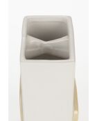Bloomer beigefarbene Vase - 15 x 9,5 x 23 cm