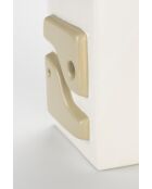 Bloomer beigefarbene Vase - 15 x 9,5 x 23 cm