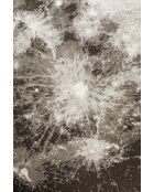 Alfombra redonda de exterior gris luna, 280 x 280 x 0,4 cm