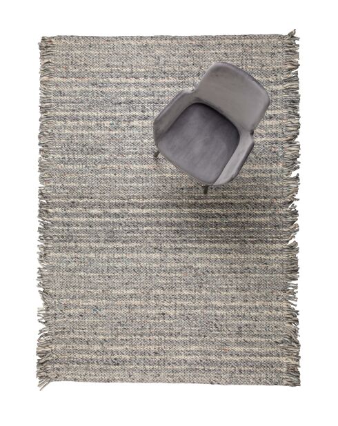 Teppich Frills, 240 x 170 x 0,6 cm, grau/blau