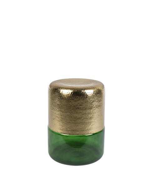 Mesa auxiliar Cave verde - 35 x 35 x 45 cm