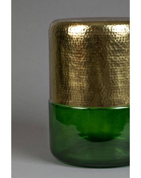 Mesa auxiliar Cave verde - 35 x 35 x 45 cm