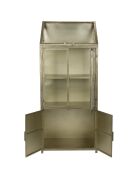 Monviso grijze vitrinekast - 35 x 64 x 151 cm