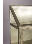 Monviso grijze vitrinekast - 35 x 64 x 151 cm