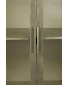 Monviso grijze vitrinekast - 35 x 64 x 151 cm