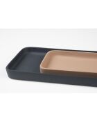 Lot de 2 plateaux Rebel bleu et rose - 39.5 x 15.5 x 2.5 cm