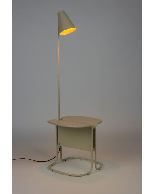Lámpara de pie Lustor beige - 42 x 40 x 130 cm
