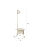 Lámpara de pie Lustor beige - 42 x 40 x 130 cm