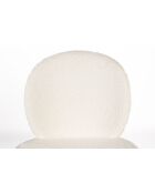 Set de 2 sillas Bonnet de color blanquecino, 53 x 45 x 84 cm