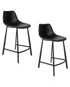 Taburete de bar negro Franky - 52 x 45 x 91 cm