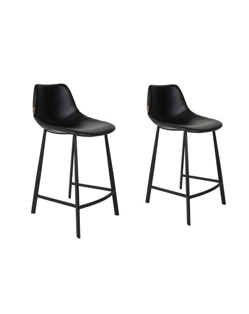Taburete de bar negro Franky - 52 x 45 x 91 cm