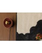 Lámpara de pared roja Zahra - 16 x 13 x 18 cm