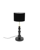 Lámpara de mesa Totem negra - 25,5 x 25,5 x 64,5 cm