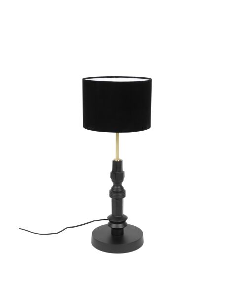 Lámpara de mesa Totem negra - 25,5 x 25,5 x 64,5 cm