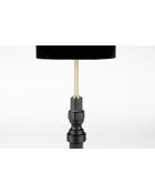 Lámpara de mesa Totem negra - 25,5 x 25,5 x 64,5 cm