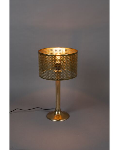 Lámpara de mesa dorada Barun - 28 x 28 x 51 cm