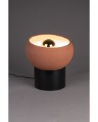 Lampe de table Zahra rouge - 29 x 29 x 33 cm