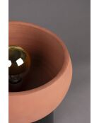 Lampe de table Zahra rouge - 29 x 29 x 33 cm