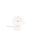 Lampe de table Zahra rouge - 29 x 29 x 33 cm