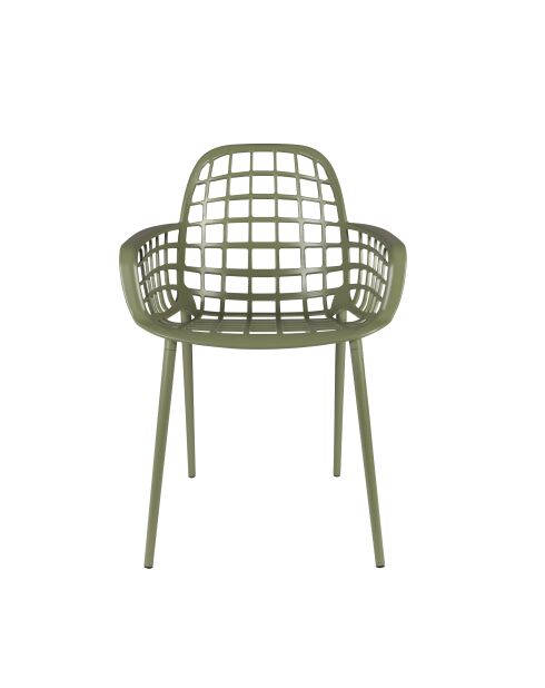 Sillón de jardín verde Albert Kuip - 59,5 x 59,5 x 82,5 cm