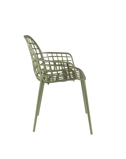 Sillón de jardín verde Albert Kuip - 59,5 x 59,5 x 82,5 cm