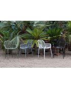 Sillón de jardín verde Albert Kuip - 59,5 x 59,5 x 82,5 cm