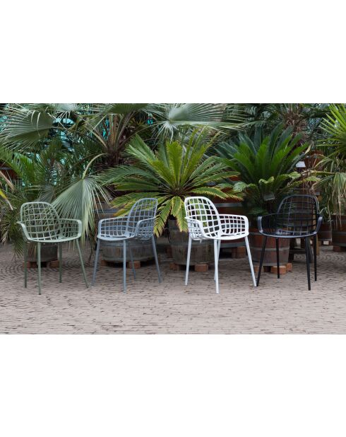 Sillón de jardín verde Albert Kuip - 59,5 x 59,5 x 82,5 cm
